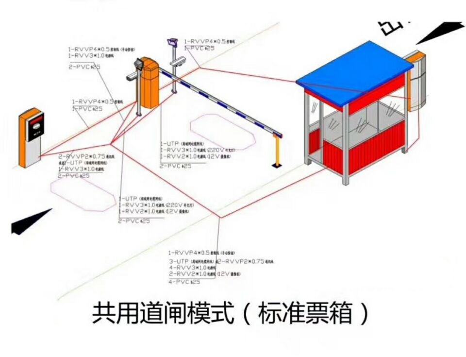 松阳县单通道模式停车系统